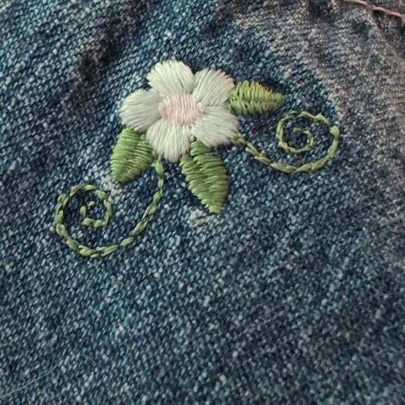 Lee Riders Vintage Infant‎ Girl Floral Embroidered Boot cut Jeans - Picture 5 of 6